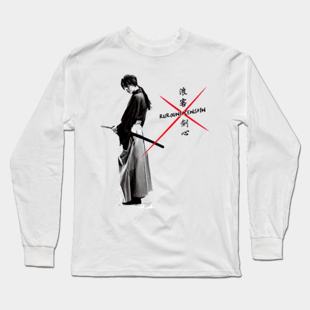 Himura Kenshin Samurai X Long Sleeve T-Shirt by TaivalkonAriel